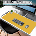 Miniatyrbild 4 av 5: Dubbelsidig PU-läder skrivbordsunderlägg förlängt laptopbord