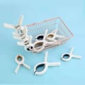 Miniatyrbillede 5 af 5: 6 stk. strandhåndklædeklemmer, store liggestolklemmer, store plastikklemmer til tøj, bruges til tykt tøj og til vask, strandhåndklæder, MÅTTER osv.