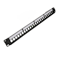 Miniatyrbilde 7 av 8: CAT5e Patch Panel 24 Porter Anti Interferens Stabil Polert Metall CAT6 Rackmonterings Panel for 19 Tommers Rackskap