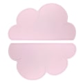 Miniatyrbillede 1 af 7: Børnepladeunderlag, 2 stk. Silikone Baby Clouds Skridsikre Varmebestandige