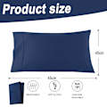 Pikkukuva 2 / 5: Tyynyliina 51x 76cm Set, Yksivärinen Tyynyliina 51x 76cm 2er Set ,Tyynyliina 2 pakkausta 51x 76cm Tyynyliina