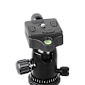 Miniatyrbild 6 av 8: ZOMEI Q666C Kolfiber Svart Portabel Rese Monopod Kulhuvud Stativ för DSLR Digitalkamera
