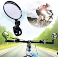 Miniatyrbild 8 av 8: 1 par Mini Konvex Reflekter Spegel Universal Cykel Styre Backspegel Reflektor 360 Graders Rotation Stötsäker Lätt Installera, för