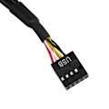 Miniatyrbillede 3 af 3: Motherboard 9 Pin USB Header Han 1 til 4 Hun Forlænger Splitter Kabel USB 9 Pin Stik