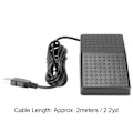 Miniatyrbillede 6 af 8: USB Fodkontakt Pedal Tilpasset Programmerbar Tastatur Mus Spil Action Enkelt Fodkontakt Pedal med USB A Interface