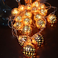 Miniatyrbillede 2 af 6: Marokkansk Globe String Lights USB 8 Tilstand 24ft 50 LED Rosaguld De