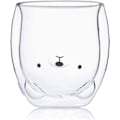 Miniatyrbillede 1 af 8: Hwagui - Sød kop Dobbelt væg glas krus, glas espresso kop,