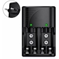 Miniatyrbillede 3 af 6: Universal AA/AAA/9V Batterioplader, Hurtigoplader 6802 til AA/AAA NI-MH eller 9V Genopladelige Batterier med LED-indikator, 100-240V Verdensspænding