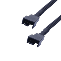 Pikkukuva 3 / 7: Gebildet 10 kpl 4-pin PWM-tuulettimen jatkokaapeliliitin Koteloitu punotut hihat Jatkokaapeli Tuuletin Uros naaras (26,5 cm)