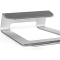 Miniatyrbillede 4 af 4: Aluminium-skrivebordsstativ til Apple MacBook og alle bærbare computere (sølv)