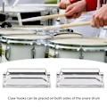 Miniatyrbild 8 av 8: 2 st Drum Lug Järn Krom Färg Snare Öra Set Musikinstrument Underhåll Tillbehör WC27E