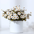 Miniatyrbillede 6 af 7: 2 pak kunstige blomster, kunstige margueritblomster i løs vægt