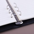 Miniatyrbild 5 av 7: A6 PU-läder anteckningsblock pärm påfyllningsbar 6-ring pärm för A6