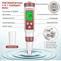 Miniatyrbillede 2 af 5: PH Tester Elektronisk Bluetooth 4-1 Meter, ATC Water Quality TesterTDS/EC/Temperature/PH(accuracy0.01), Automatisk Kalibrering Baggrundsbelyst PH Meter for