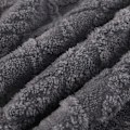 Miniatyrbillede 2 af 7: Blød tæppe 150 x 200 cm grå hvid fluffy ekstra blødt og varmt flanel fleece tæppe, som sofatæppe, sovesofatæppe, enkeltseng, sengetæppe til