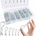 Miniatyrbilde 1 av 5: Cotter Pins R Clips Retaining Pins 150stk 6 Størrelser Forsinket
