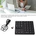 Miniatyrbild 7 av 8: 35-tangenters trådlöst numeriskt tangentbord 2,4G trådlös ergonomisk design tyst snabb återhämtning enhands spelande tangentbord för hemmet