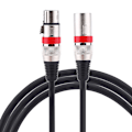 Miniatyrbillede 5 af 5: 3-polet XLR-kabel han til hun M/F afskærmet lydkabel til mikrofonmixer 1M