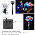 Miniatyrbild 7 av 8: Utomhus solcellslampor, 7 meter, 50 LED-lampor, blomma,