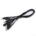 Miniatyrbillede 2 af 2: OD09 1 til 6 Lige Daisy Chain Strømadapter til Elektrisk Guitar Effektpedal