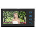 Miniatyrbillede 7 af 8: 7 tommer TFT LCD Dørklokke Fjernbetjening Adgangskort Videodørtelefon Vandafvisende Intercom 100-240V (EU Stik)