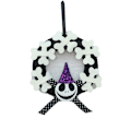 Miniatyrbilde 1 av 5: 20cm Halloween-krans i non-woven materiale, gresskar-krans for innendørs