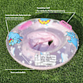 Miniatyrbild 2 av 5: Baby simring Justerbar uppblåsbar simning Float simring