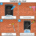Miniatyrbild 4 av 5: Nyckelskåp, Vattentät förvaring utomhus, Zinklegering