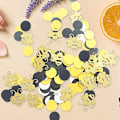 Pikkukuva 3 / 4: 360 kappaletta mehiläis konfettia kulta glitter mehiläis konfettia keltainen musta C