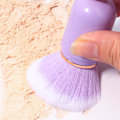 Miniatyrbild 1 av 8: Nagel dammborste kapselform bärbar infällbar konstgjord fiber nagelpulver borste för rouge lila