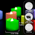 Pikkukuva 2 / 5: Paristokäyttöiset kynttilät, 24 LED-tealight, liekittömät kynttilät