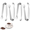 Miniatyrbillede 1 af 8: 4 stk. isterntang sukkertang, mini serveringstang, rustfrit stål tang lille køkkentang til te-selskab kaffebar