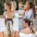 Pikkukuva 7 / 8: Hius Scrunchies Scrunchie-siteet 2 in 1 Vintage-asusteet