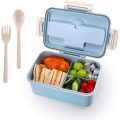 Miniatyrbilde 1 av 7: Bentoboks for voksne med 3 rom, 1500 ml matboks for barn