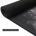 Miniatyrbild 6 av 7: Mouse Mat Non-Slip Mousepad Rubber Base and Stitched Edges for Game Players, Office, Study, Aurora Light Pattern