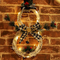Miniatyrbillede 4 af 5: Juledekoration Rattan Guirlande Deko med LED, Form af