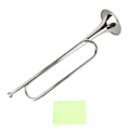 Miniatyrbilde 7 av 8: Bb-bugle i messing, retro standard trompet, musikkinstrument for skoleband, kavalerikorps og orkester