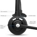 Pikkukuva 4 / 9: Bluetooth kuulokkeet/matkapuhelimen kuulokkeet mikrofonilla, langattomat toimistokuulokkeet, kuulokkeet pään yli, korvalla auton Bluetooth kuulokkeet matkapuhelimeen