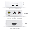 Miniatyrbilde 4 av 4: HDMI til AV/RCA signalkonverter 1080p Hvit