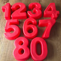 Miniatyrbillede 4 af 5: 10 tommer 9 stykker store talforme bageforme silikone talform kageform (10 tommer)