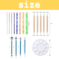 Miniatyrbilde 2 av 5: Mandala Dotting Tools Stencil Set, for Painting Rocks Drawing, Kids' Crafts, Nail Art Supplies