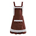 Miniatyrbilde 1 av 5: Ruffles Outline Lommer Forkle Kjøkken Matlaging Rengjøring Forkle