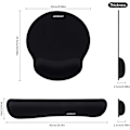 Miniatyrbild 5 av 7: Tangentbord handledsstöd musmatta handledsstöd stödplatta för tangentbord och mus, ergonomiskt minnesskum handledsstöd för smärtlindring och skrivning