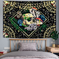 Miniatyrbild 4 av 5: Skull Tapestry Färgglad svamptapet Constellation Tapestry 59.1 in x 59.1 in
