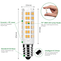 Miniatyrbillede 2 af 5: 6 E14 LED-pærer, 7W (svarende til 65W halogen), varm hvid 3000K 700LM, Edison-skruefatning, ikke-dæmpbar, AC 220-240V