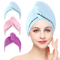 Miniatyrbillede 7 af 7: 3-pak mikrofiber hårhåndklæde wrap superabsorberende twist turban