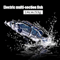 Miniatyrbild 10 av 10: Elektrisk bete simmande robotsegment fiskebete USB-laddning simbete