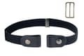 Elastic belt without buckle (one size) Black 54 1 pack