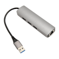 Miniatyrbilde 2 av 8: USB til RJ45 Hub 1Gbps 3 USB 3.0 Plug and Play Aluminium Alloy USB til Ethernet Adapter for Laptop Tablet Desktop