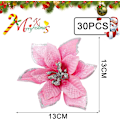 Miniatyrbillede 4 af 6: 30 stk. juledekoration blomster, snefnug dekoration, blomst til